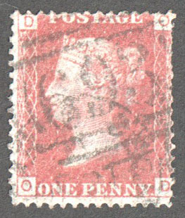 Great Britain Scott 33 Used Plate 112 - OD - Click Image to Close